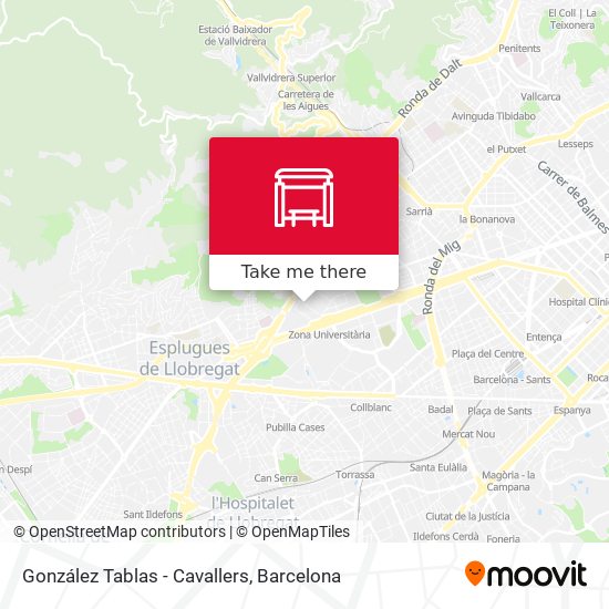 González Tablas - Cavallers map
