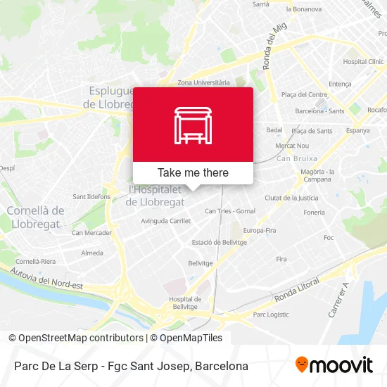 Parc De La Serp - Fgc Sant Josep map