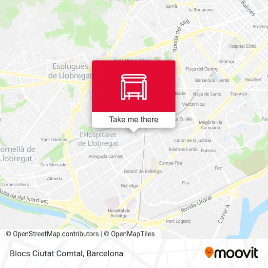 Blocs Ciutat Comtal map