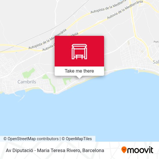 Av Diputació - Maria Teresa Rivero map