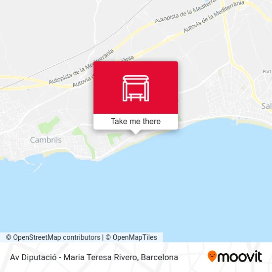 Av Diputació - Maria Teresa Rivero map