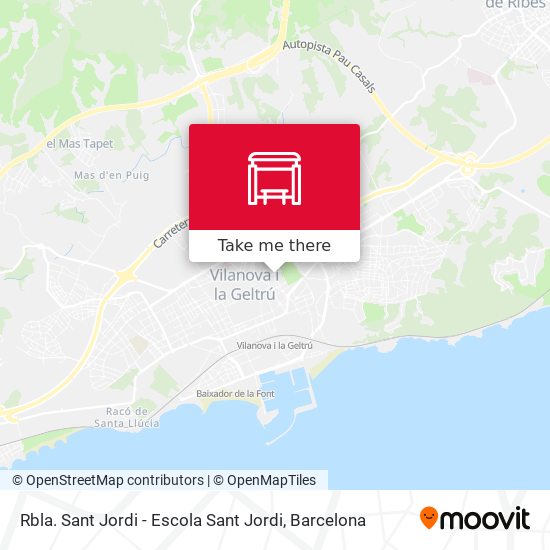 Rbla. Sant Jordi - Escola Sant Jordi map