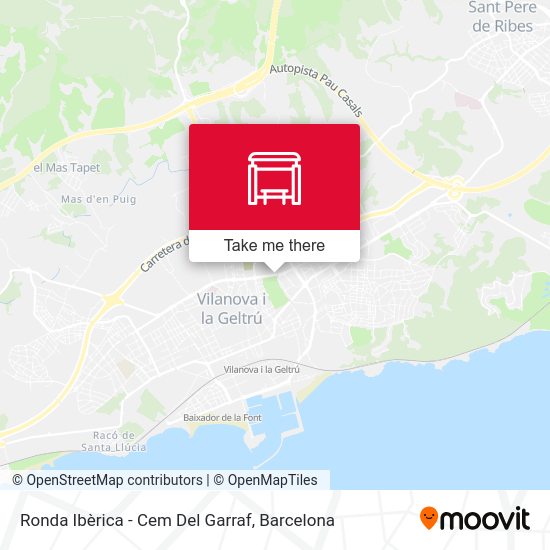 Ronda Ibèrica - Cem Del Garraf map
