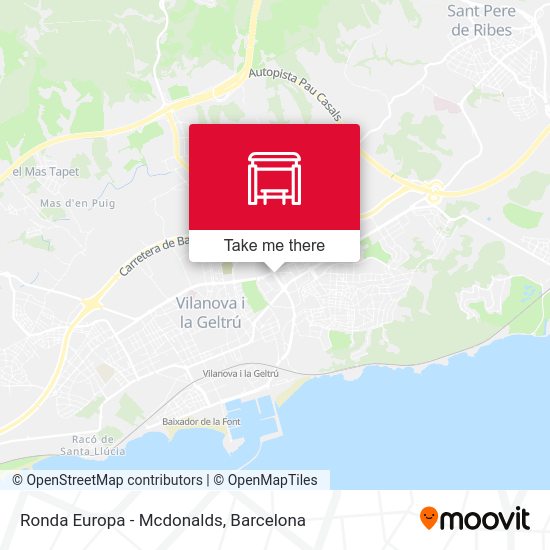 Ronda Europa - Mcdonalds map