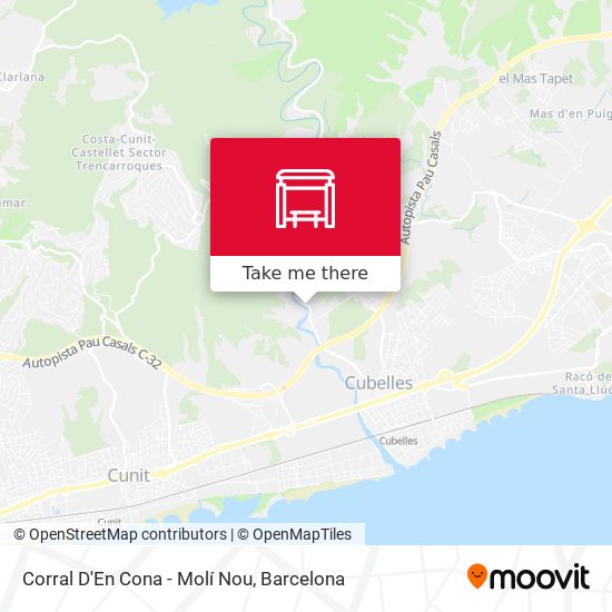 Corral D'En Cona - Molí Nou map
