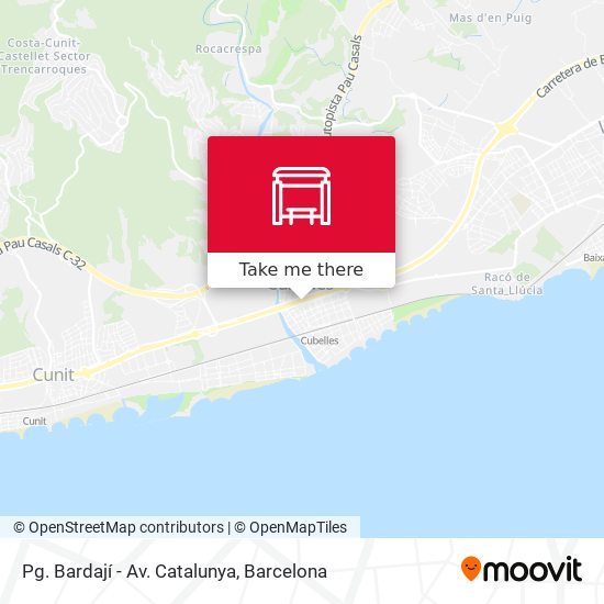 Pg. Bardají - Av. Catalunya map