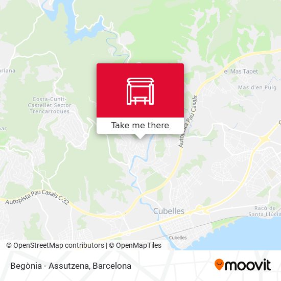 Begònia - Assutzena map