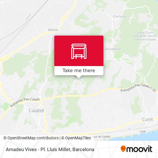 Amadeu Vives - Pl. Lluís Millet map