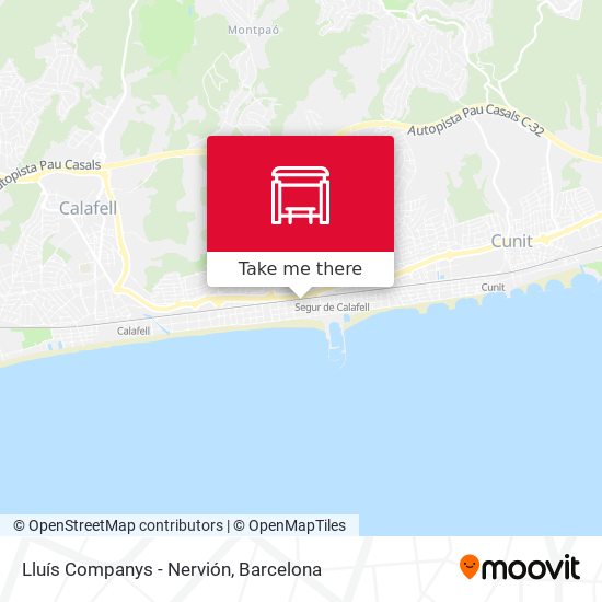 Lluís Companys - Nervión map
