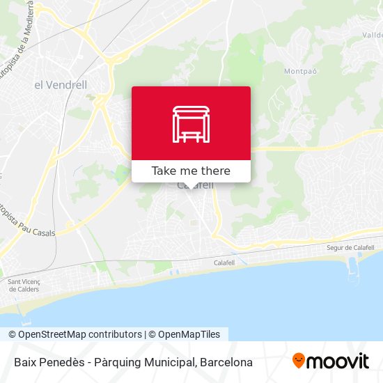 Baix Penedès - Pàrquing Municipal map