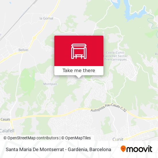 Santa Maria De Montserrat - Gardènia map