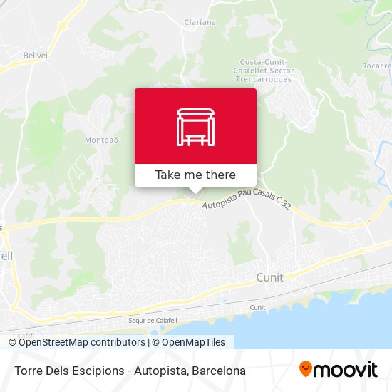 Torre Dels Escipions - Autopista map
