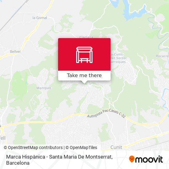 Marca Hispànica - Santa Maria De Montserrat map