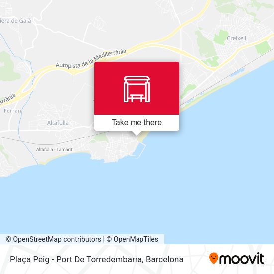Plaça Peig - Port De Torredembarra map