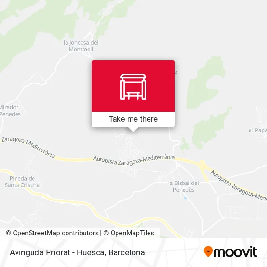 Avinguda Priorat - Huesca map