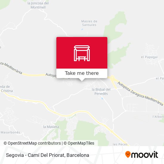 Segovia - Camí Del Priorat map