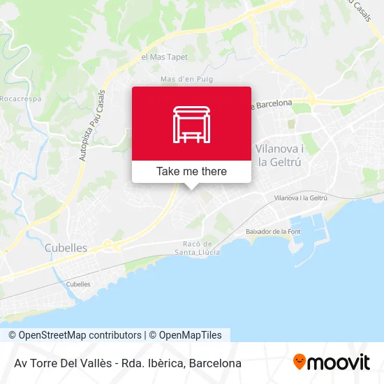 Av Torre Del Vallès - Rda. Ibèrica map