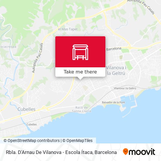 Rbla. D'Arnau De Vilanova - Escola Ítaca map