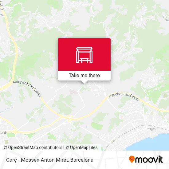 Carç - Mossèn Anton Miret map