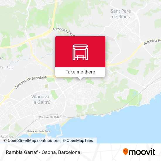 Rambla Garraf - Osona map
