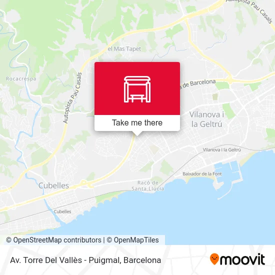 Av. Torre Del Vallès - Puigmal map