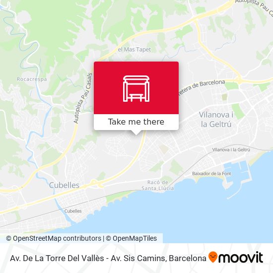 Av. De La Torre Del Vallès - Av. Sis Camins map