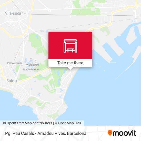 Pg. Pau Casals - Amadeu Vives map