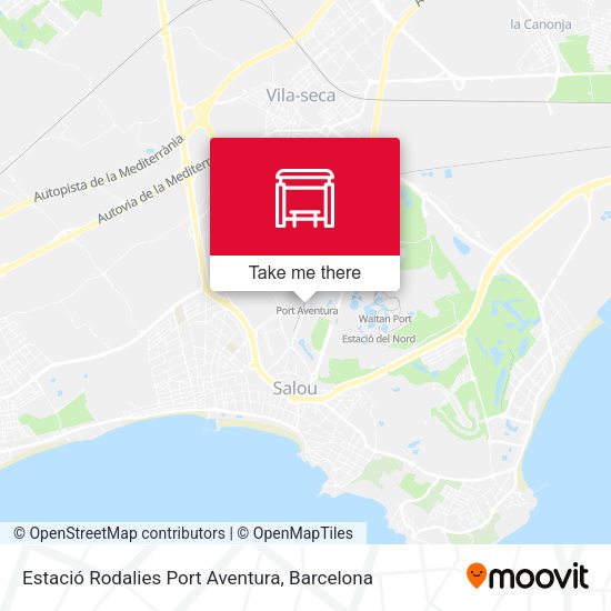 Estació Rodalies Port Aventura map