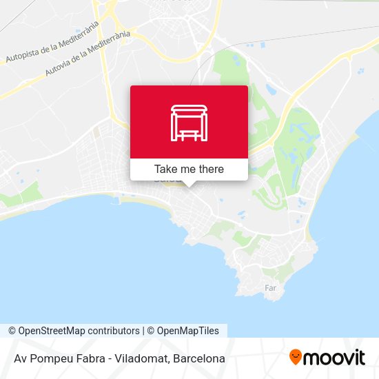 Av Pompeu Fabra - Viladomat map