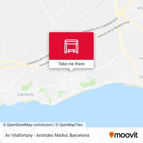 Av Vilafortuny - Arístides Maillol map