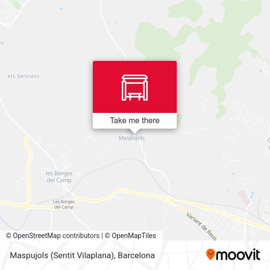 Maspujols (Sentit Vilaplana) map