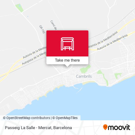 Passeig La Salle - Mercat map