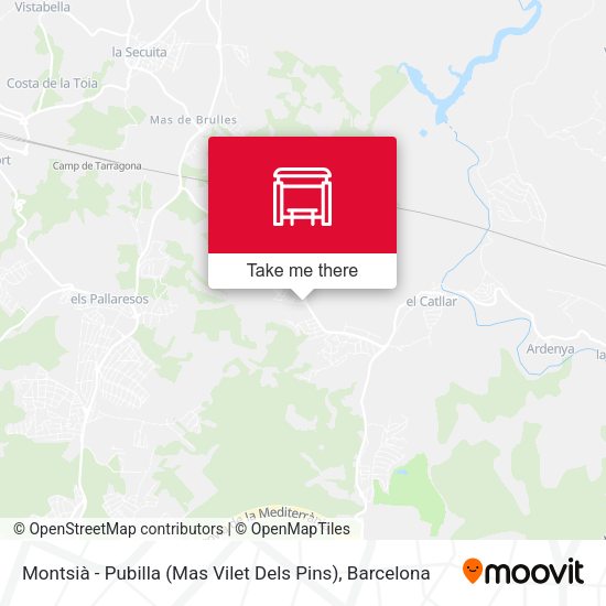 Montsià - Pubilla (Mas Vilet Dels Pins) map