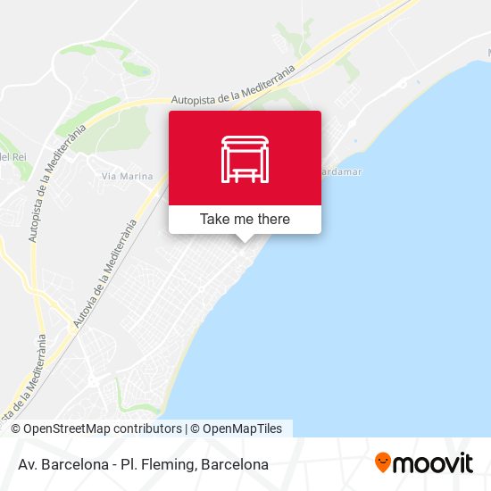 Av. Barcelona - Pl. Fleming map