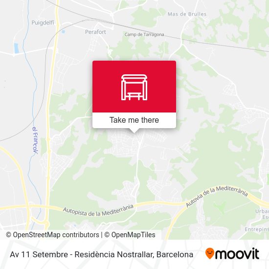 Av 11 Setembre - Residència Nostrallar map