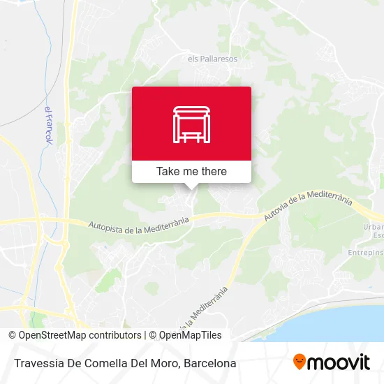Travessia De Comella Del Moro map