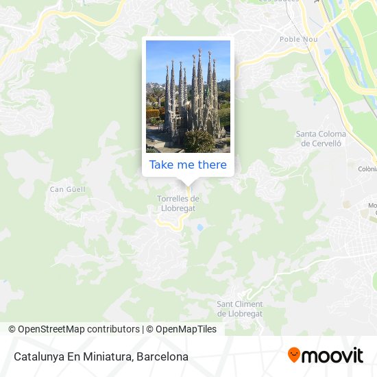 Catalunya En Miniatura map