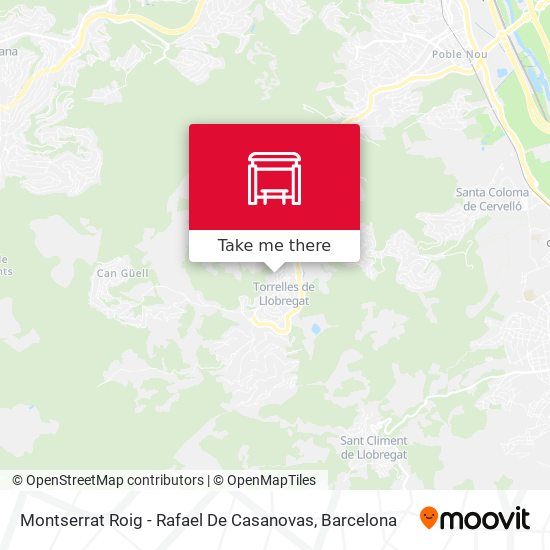 Montserrat Roig - Rafael De Casanovas map