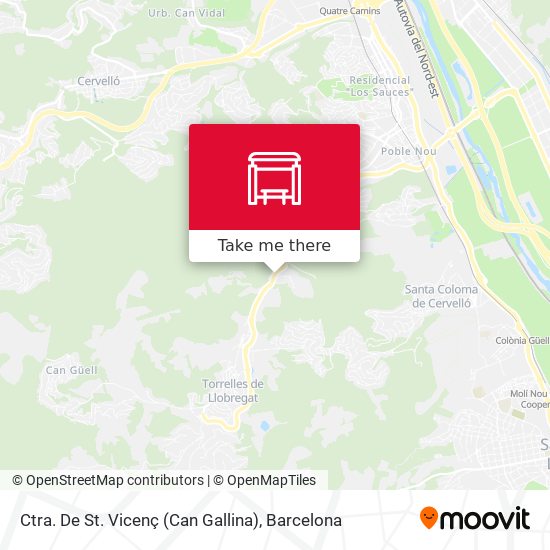 Ctra. De St. Vicenç (Can Gallina) map