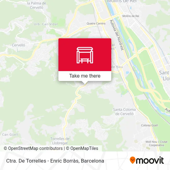 Ctra. De Torrelles - Enric Borràs map