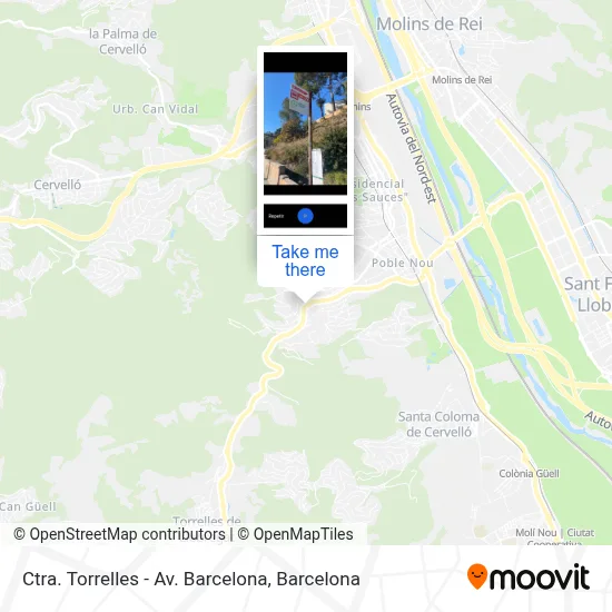 Ctra. Torrelles - Av. Barcelona map