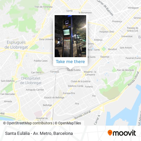 Santa Eulàlia - Av. Metro map