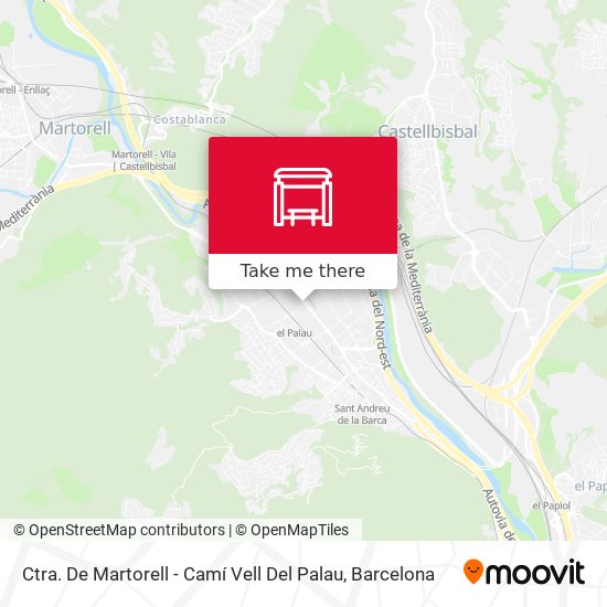 Ctra. De Martorell - Camí Vell Del Palau map