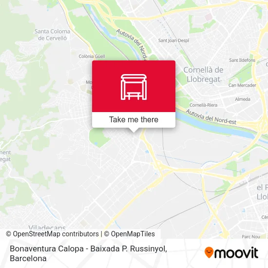mapa Bonaventura Calopa - Baixada P. Russinyol