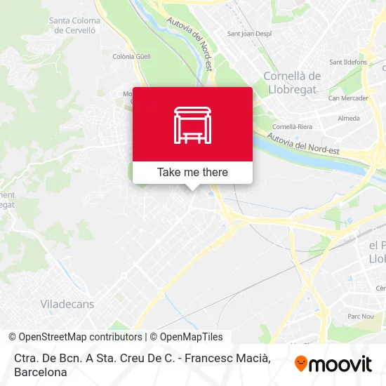 Ctra. De Bcn. A Sta. Creu De C. - Francesc Macià map