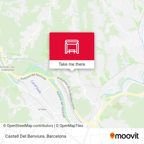 Castell Del Benviure map