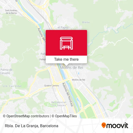 Rbla. De La Granja map