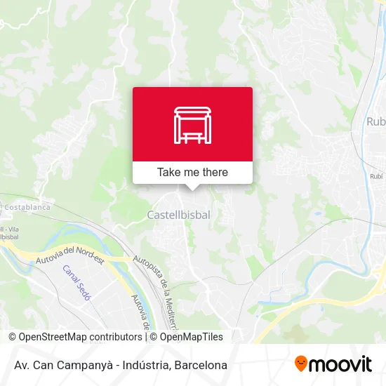 mapa Av. Can Campanyà - Indústria