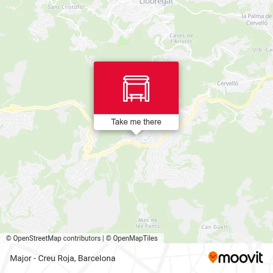 Major - Creu Roja map