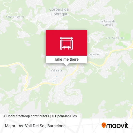 Major - Av. Vall Del Sol map